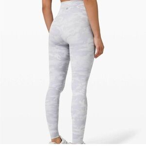 lululemon 28” White Camo Wunder Under Leggings